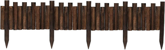 Garden Wooden Staggered Short Fence