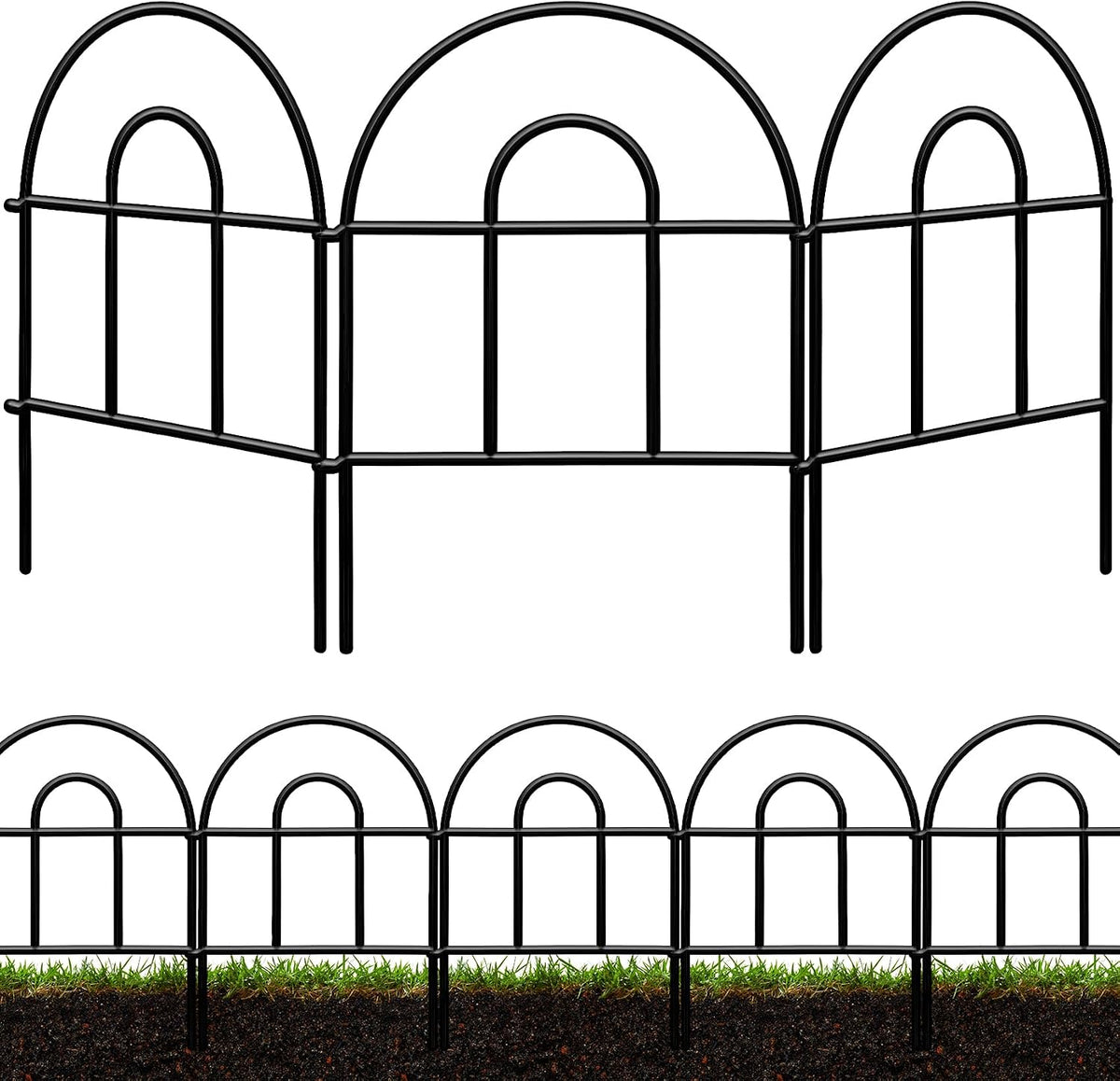 Decorative Garden Fence 21.67ft x 17in - 20 Pack