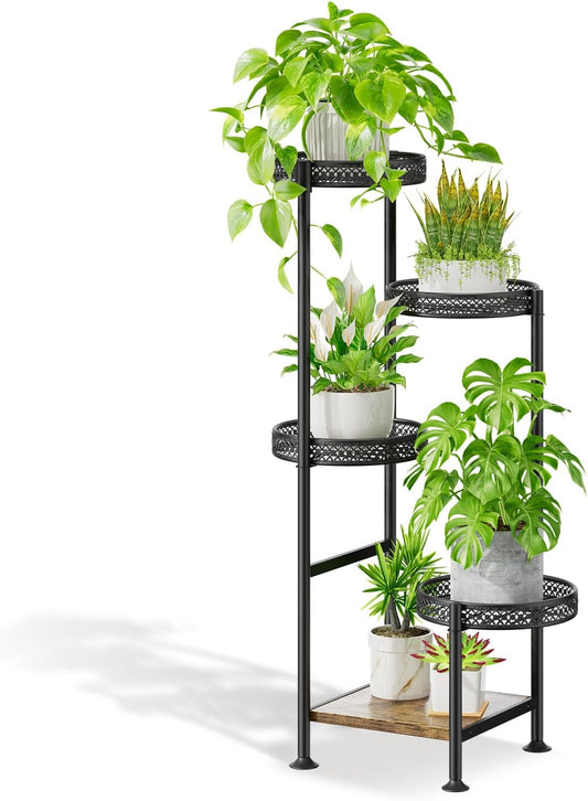 Plant Stand Indoor Outdoor Clearance, 3 Tier Metal Flower Shelf Pot Holder