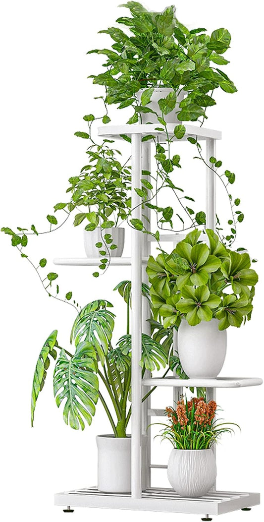 Plant Stand Indoor Outdoor Corner 4 Tier Metal Plant Shelf Patio Plant Rack