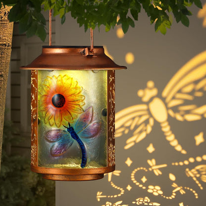 Solar Lanterns Outdoor Waterproof Hummingbird Garden Decor Gifts