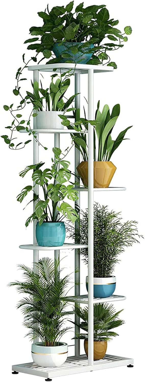 Plant Stand Indoor Outdoor Corner 4 Tier Metal Plant Shelf Patio Plant Rack