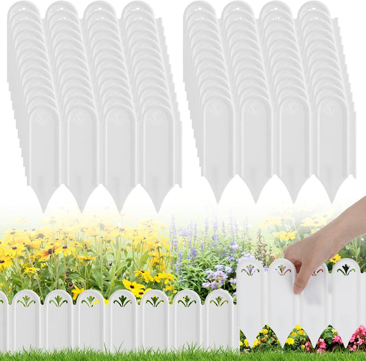 Connectable Garden Landscape Edging - 6.5ft Total Length No Need Digging Lawn Fence