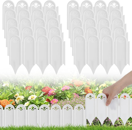 Connectable Garden Landscape Edging - 6.5ft Total Length No Need Digging Lawn Fence