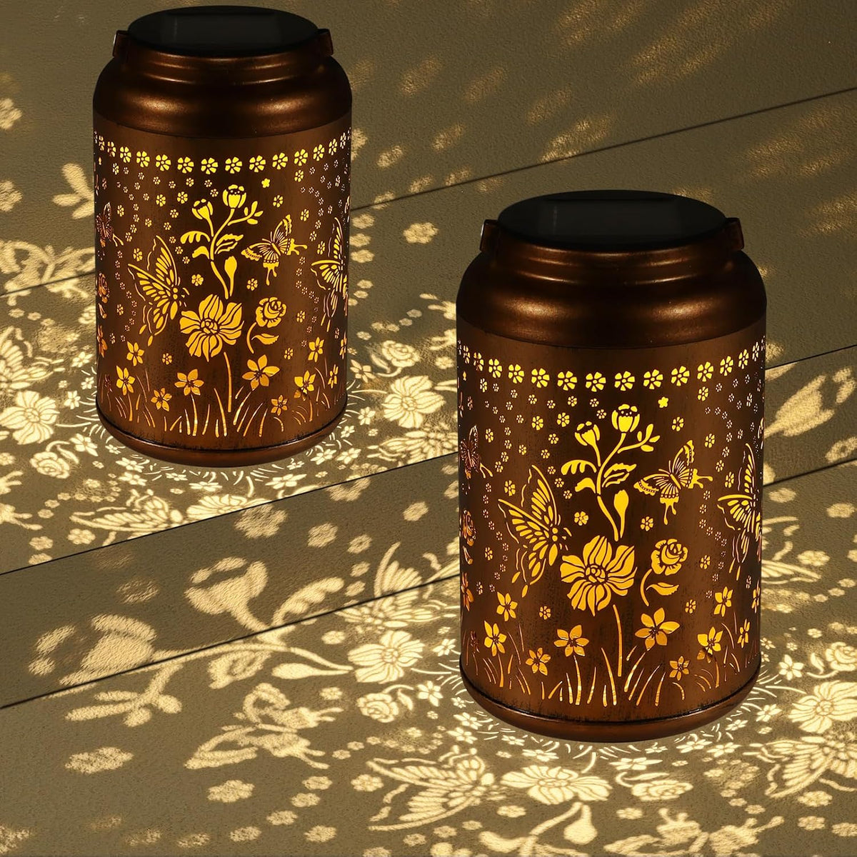 Solar Lanterns Outdoor Waterproof Hummingbird Garden Decor Gifts