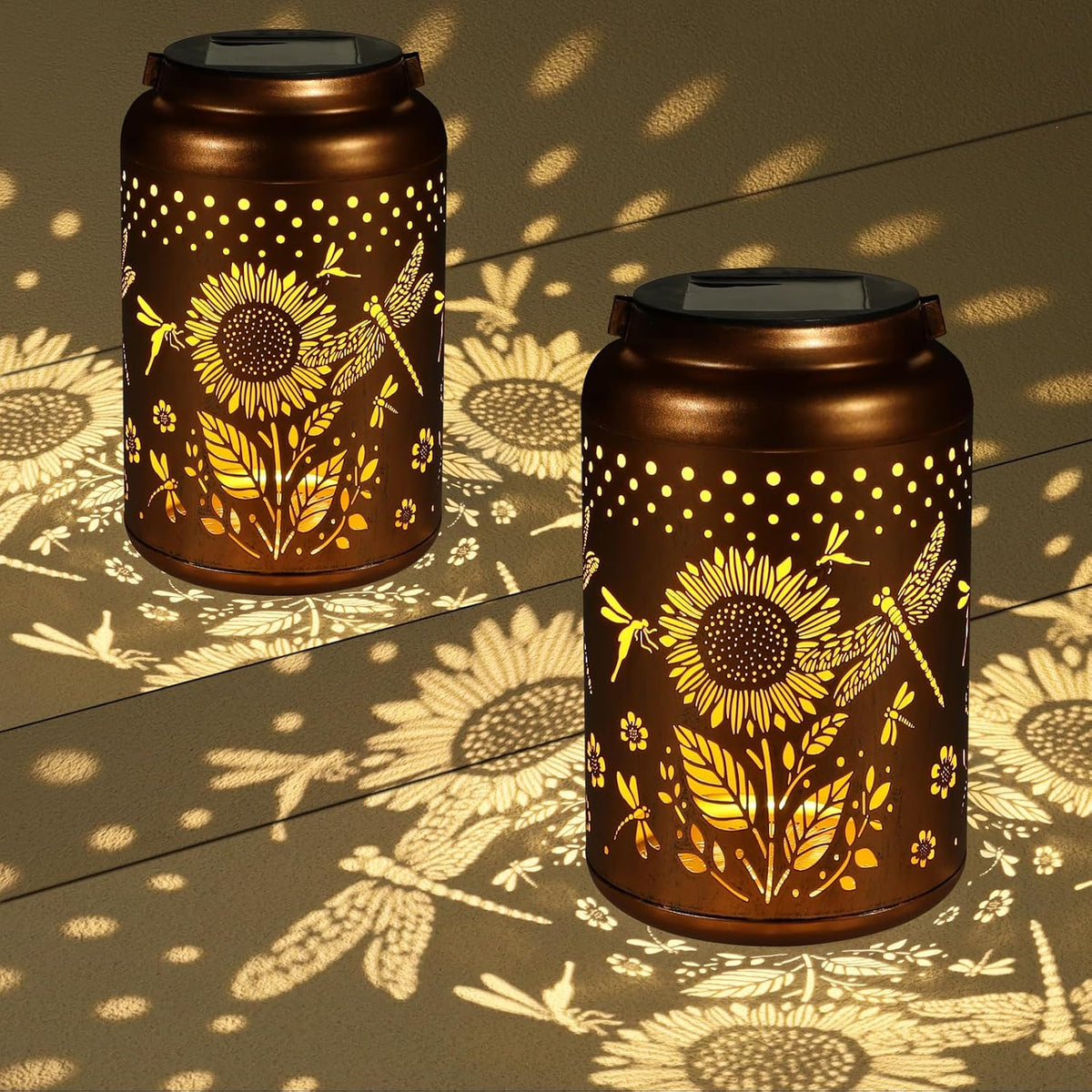 Solar Lanterns Outdoor Waterproof Hummingbird Garden Decor Gifts