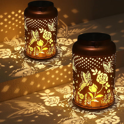 Solar Lanterns Outdoor Waterproof Hummingbird Garden Decor Gifts