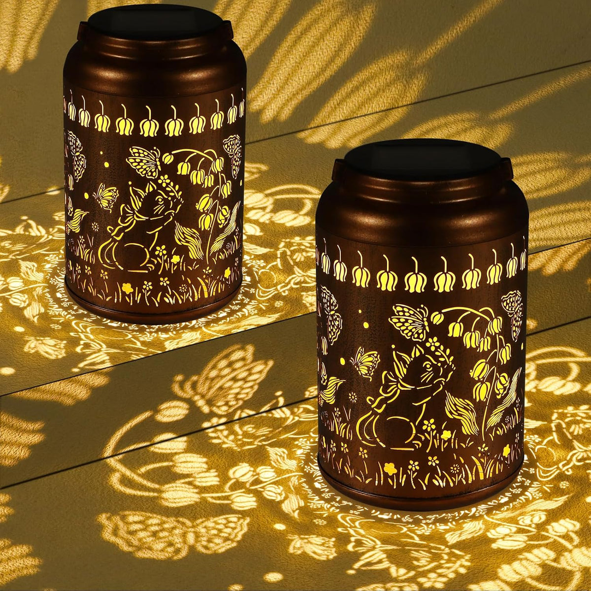 Solar Lanterns Outdoor Waterproof Hummingbird Garden Decor Gifts