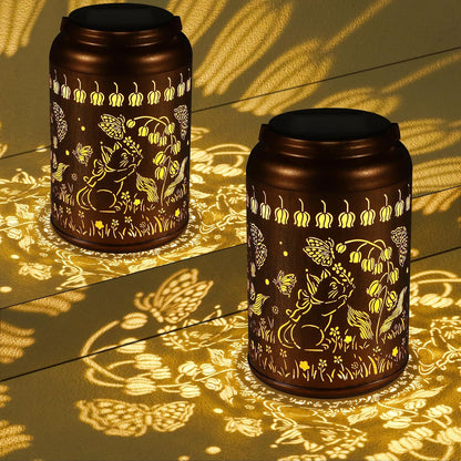Solar Lanterns Outdoor Waterproof Hummingbird Garden Decor Gifts