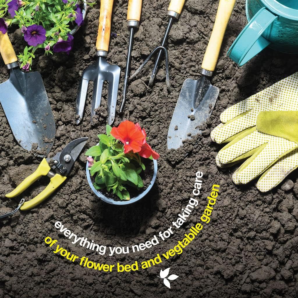 Gardening Tools Set of 10 - Complete Heavy Duty Garden Tools