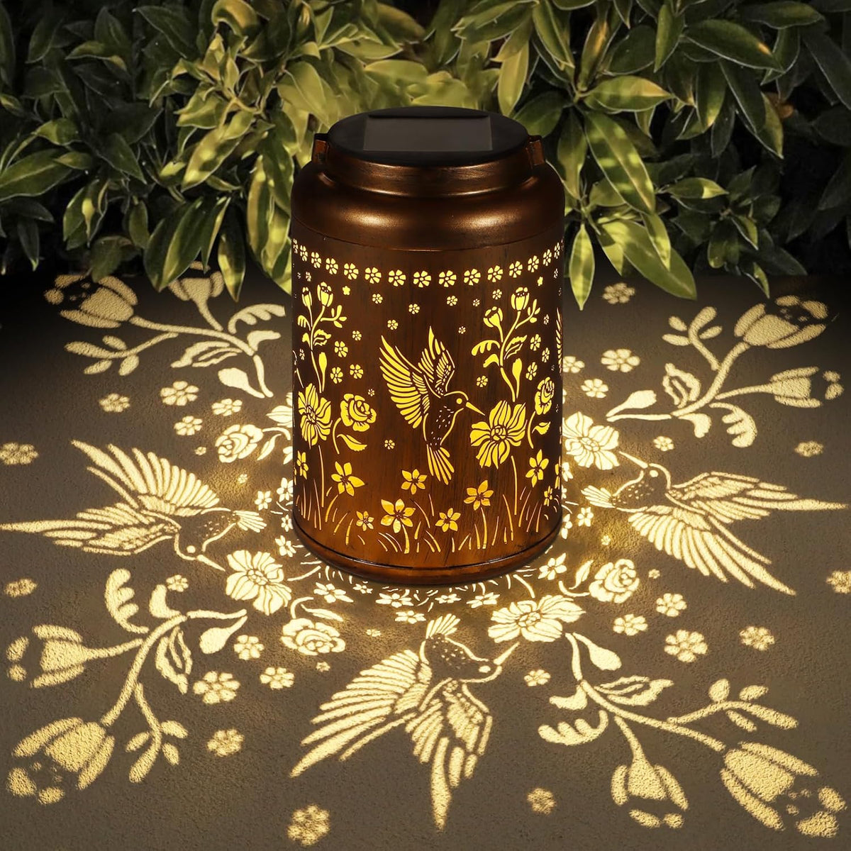 Solar Lanterns Outdoor Waterproof Hummingbird Garden Decor Gifts