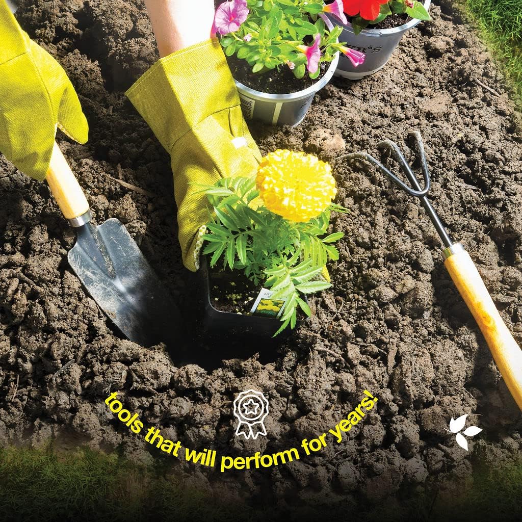 Gardening Tools Set of 10 - Complete Heavy Duty Garden Tools