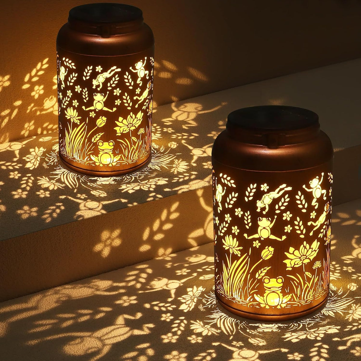 Solar Lanterns Outdoor Waterproof Hummingbird Garden Decor Gifts
